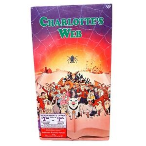Vintage 1973 Charlottes Web VHS Movie Animated Family Film Paramount Sealed